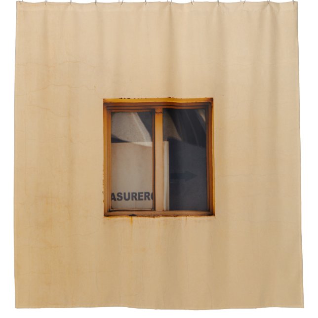 Rideaux De Douche FENÊTRE EN VERRE Brown EN BOIS FRAMÉ (Devant)