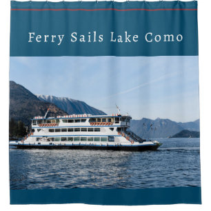 Rideaux De Douche Ferry Sails Beau Lac de Côme