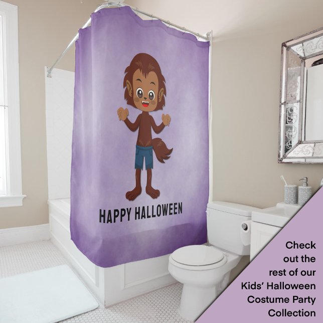 Rideaux De Douche Fête d'Halloween pour enfants Werewolf (Créateur téléchargé)