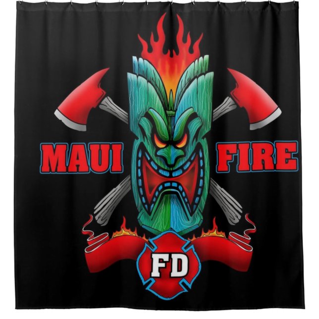 Rideaux De Douche Feu Maui (Devant)