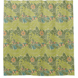 Rideaux De Douche Feuillage floral Vintage William Morris Larkspur