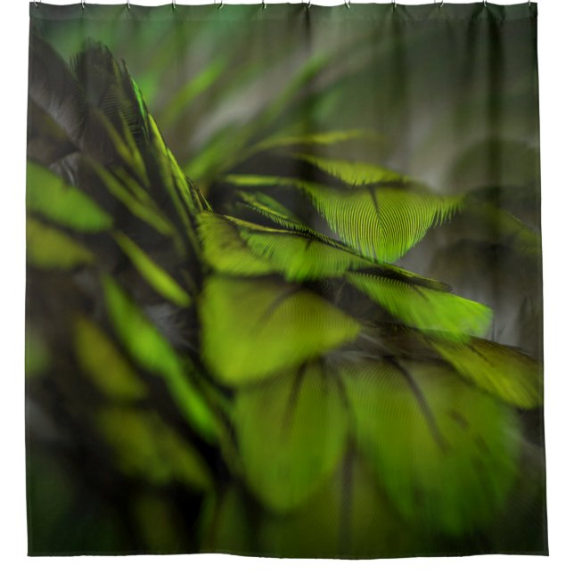 Rideaux De Douche Feuille verte (Devant)