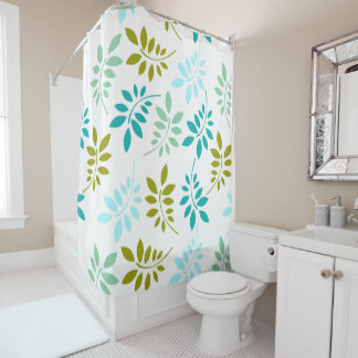 Rideaux De Douche Feuilles colorés - Customisez votre propre