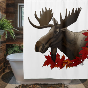 Rideaux De Douche Feuilles de l'érable rouge orignal