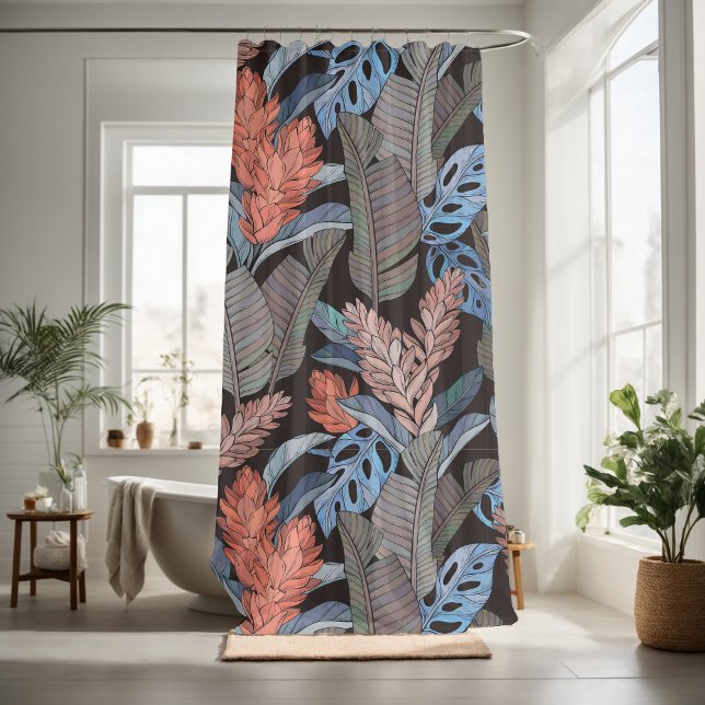 Rideaux De Douche Feuilles plante (Créateur téléchargé)