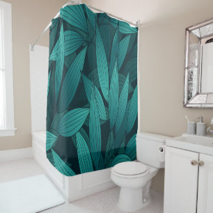 Rideaux De Douche Feuilles tropicaux rayonnants