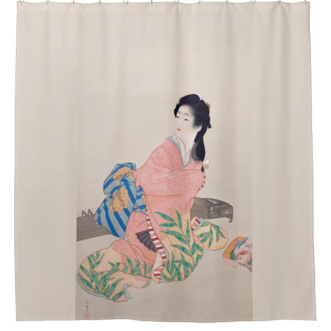 Rideaux De Douche Fille Miyuki (Belle Dame Japonaise) (Asiatique) (Devant)