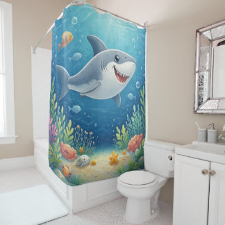 Rideaux De Douche Finn the Shark