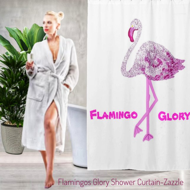 Rideaux De Douche Flamants roses gloire (Créateur téléchargé)