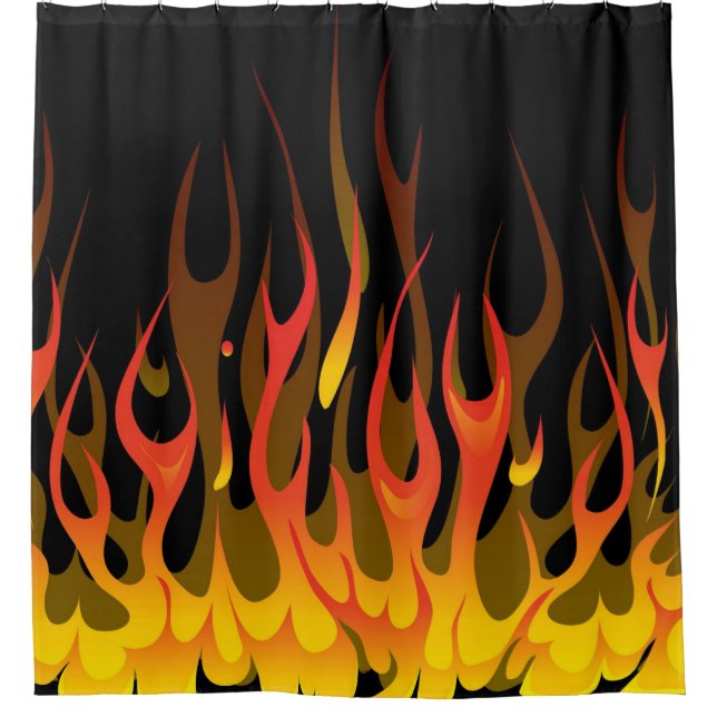 Rideaux De Douche Flames Kustom (Devant)