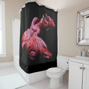 Rideaux De Douche Flammes dans l'obscurité