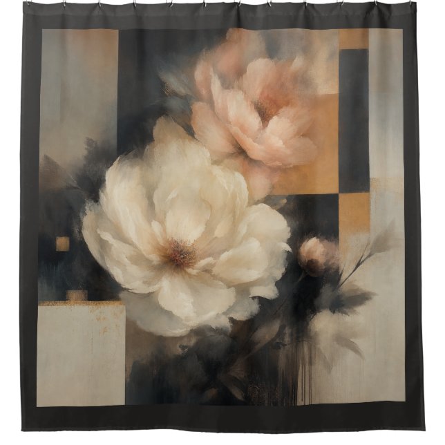 Rideaux De Douche "Fleur abstraite" (Devant)