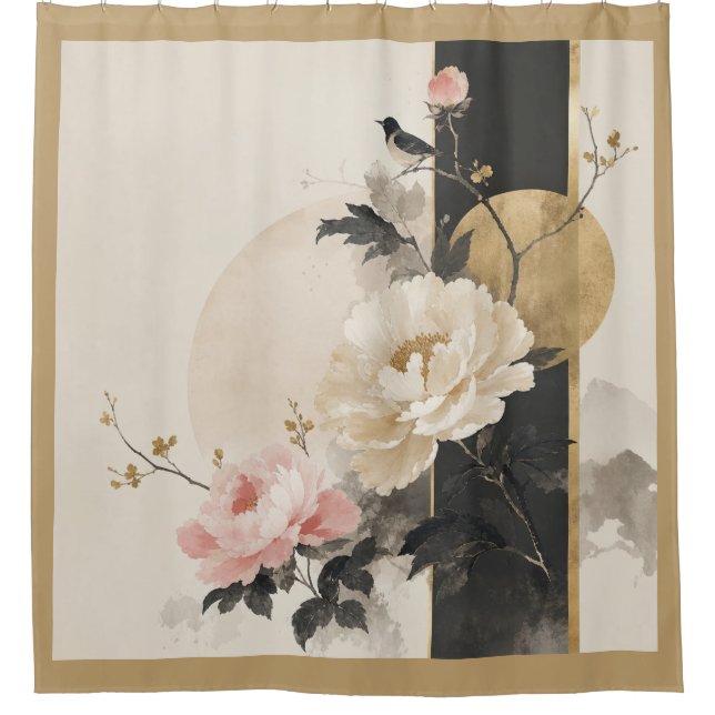 Rideaux De Douche "Fleur abstraite" (Devant)