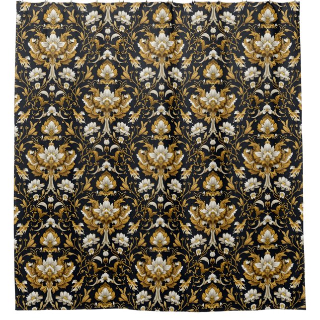 Rideaux De Douche Fleur baroque (Devant)