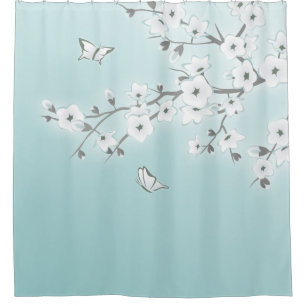Rideaux De Douche Fleur de cerisier blanc
