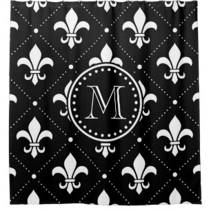 Rideaux De Douche Fleur De Lis Pattern