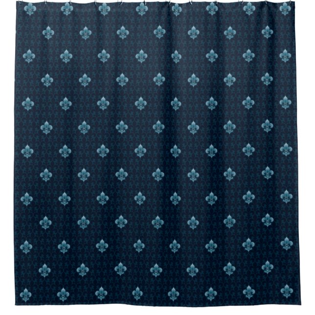 Rideaux De Douche Fleur De Lis Pattern (Devant)