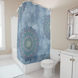 Rideaux De Douche Fleur De Vie - Mandala India Style 1