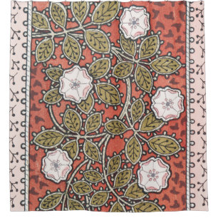 Rideaux De Douche Fleur d'illustration Rose sauvage Vintage