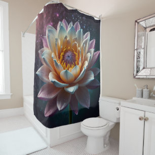 Rideaux De Douche Fleur Unique et Grande Fleurissant dans des Teinte