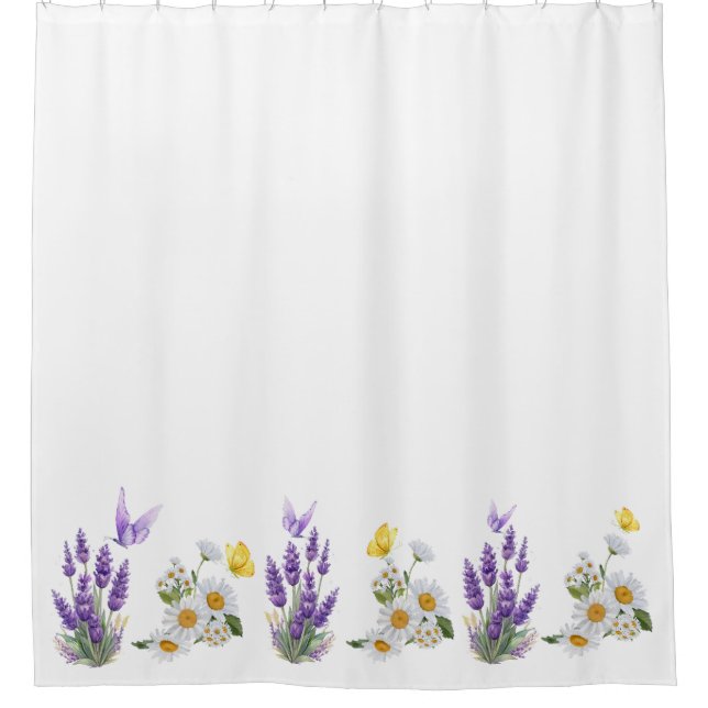 Rideaux De Douche Fleurs (Devant)