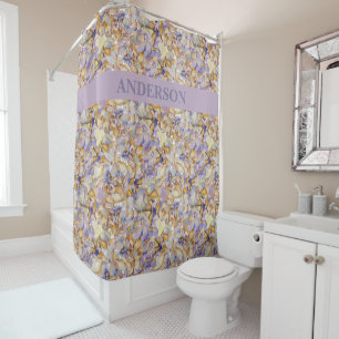 Rideaux De Douche Fleurs Abstraites Boho personnalisées Imprimer