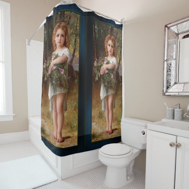Rideaux De Douche Fleurs De Printemps par William Bouguereau (En situation)