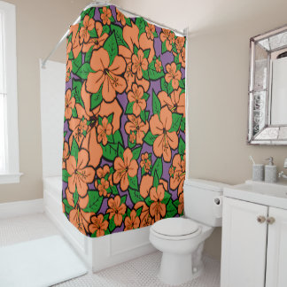 Rideaux De Douche Fleurs d'Hibiscus #5