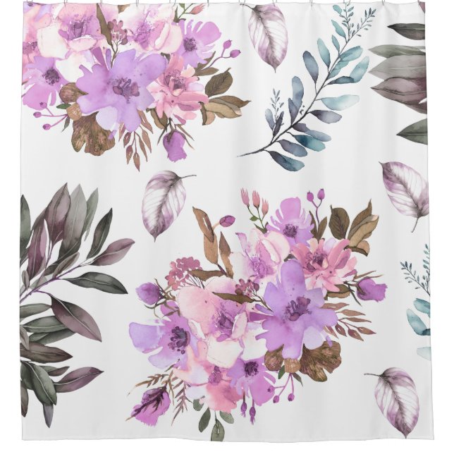 Rideaux De Douche Floral (Devant)