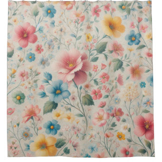 Rideaux De Douche Floral 1