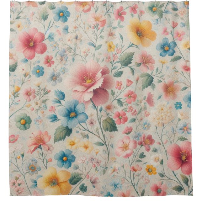 Rideaux De Douche Floral 1 (Devant)