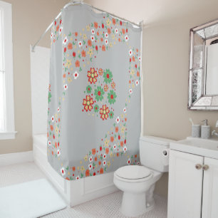 Rideaux De Douche Floral contemporain moderne