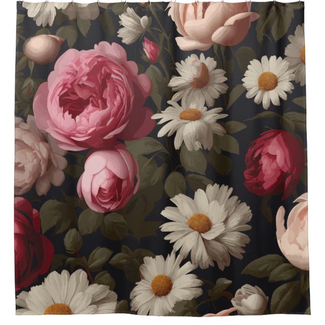 Rideaux De Douche Floral vintage : (Devant)