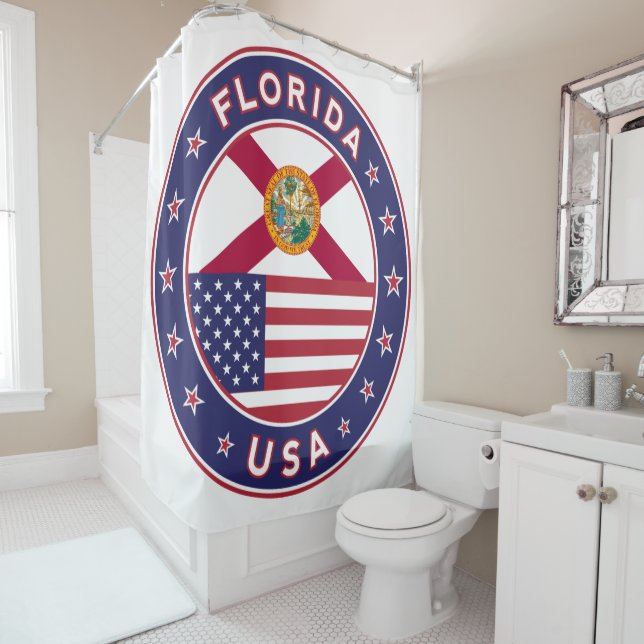 Rideaux De Douche Floride (En situation)