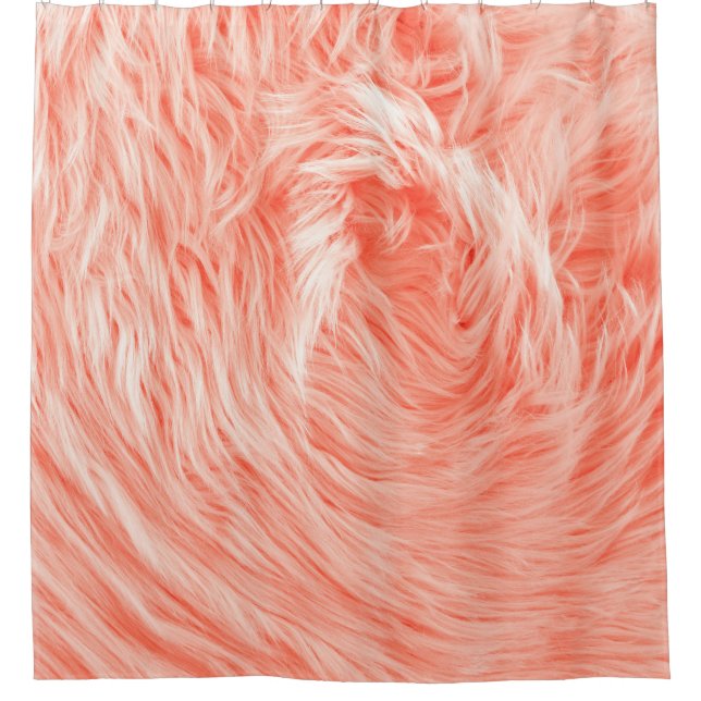 Rideaux De Douche Fluffy fausse fourrure textile (Devant)