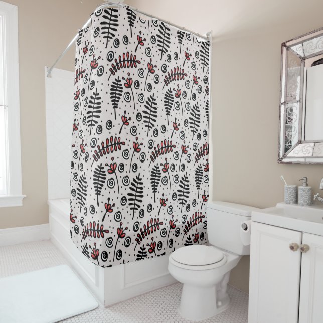 Rideaux De Douche Foliage lunaire (En situation)