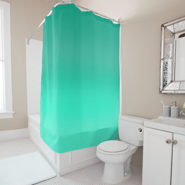 Rideaux De Douche Fond Seafoam (En situation)