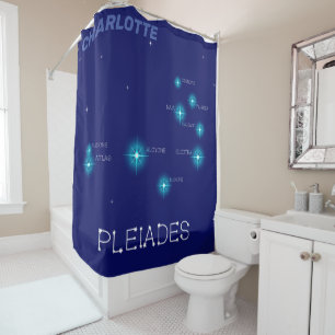 Rideaux De Douche Formation de l'hémisphère nord Pleiades Star