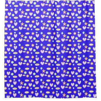Rideaux De Douche Formes bleues