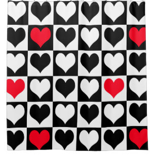 Rideaux De Douche Formes du coeur