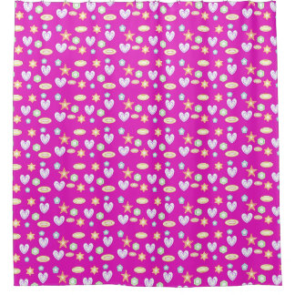 Rideaux De Douche Formes Magenta