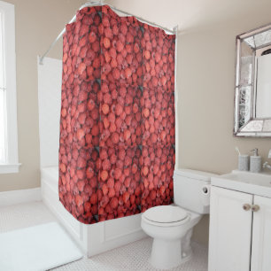 Rideaux De Douche Framboise fraîche du jardin j'aime.