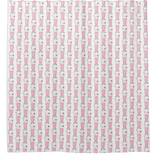 Rideaux De Douche Framboise Shake Milkshake Crème de glace Foin rose
