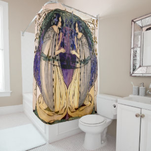 Rideaux De Douche Frances MacDonald - Printemps