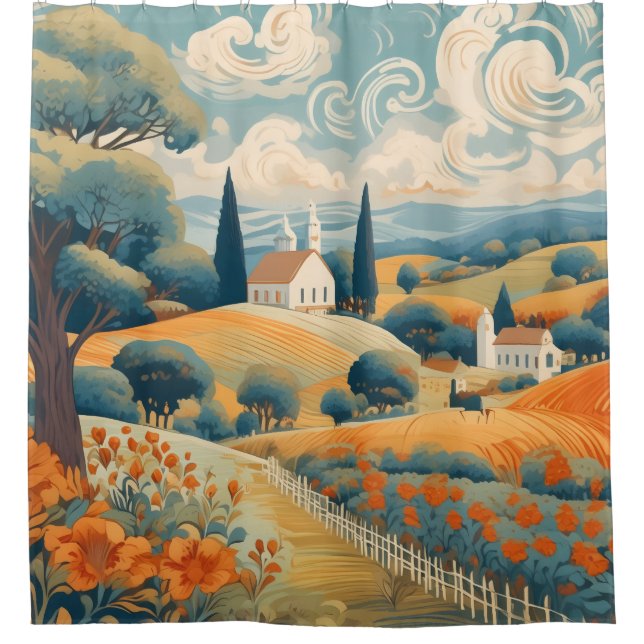 Rideaux De Douche French Countryside (Devant)
