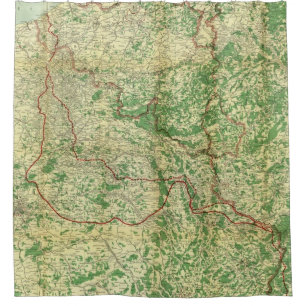Rideaux De Douche Front occidental de carte