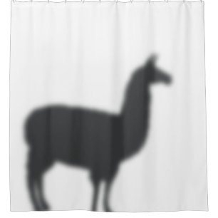 Rideaux De Douche Funny silhouette de lama