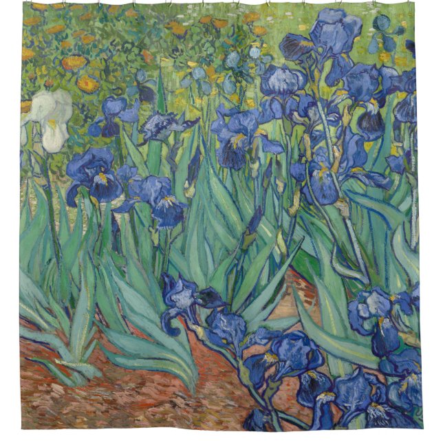 Rideaux De Douche Galerie Vincent van Gogh Irises HD Art (Devant)