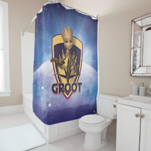 Rideaux De Douche Gardiens de la Galaxie   Baby Groot Crest