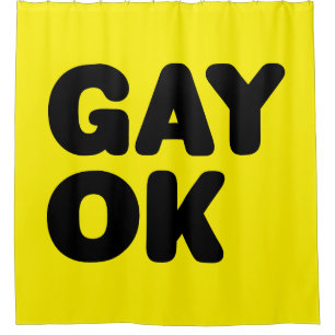 Rideaux De Douche GAY OK / Fier d'être gay / LGBT Design de soutien